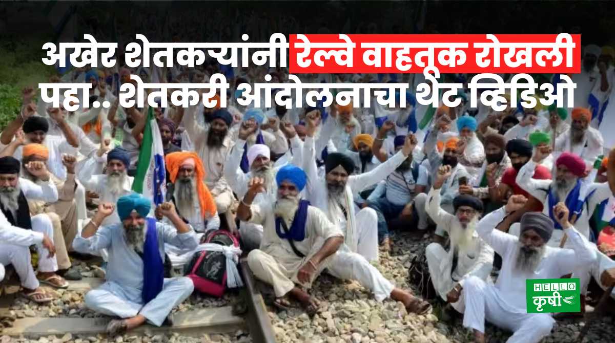 Farmers Protest Rail Traffic Stopped